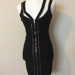 Bebe Black Backless Dress